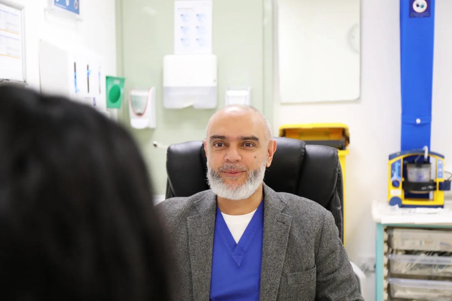 Dr Kaba in consultation